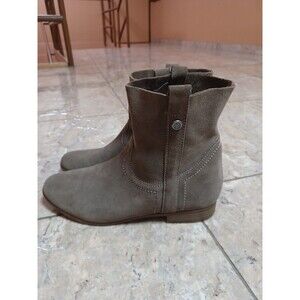 FRYE  Womens Size 9.5 M Brown Suede Ankle & Co Fashion Boots Bootie Sarah